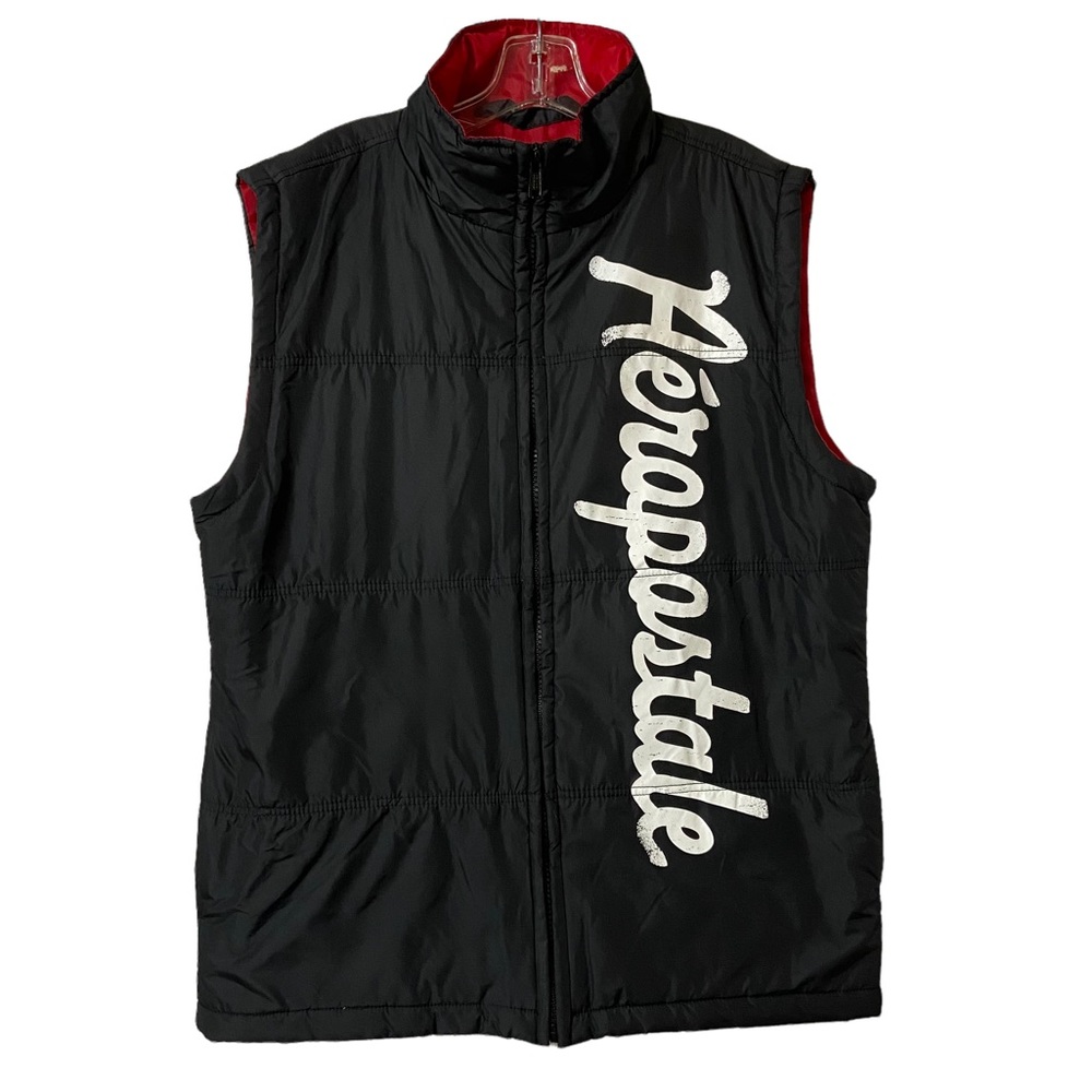 Aeropostale Logo Puffer Vest Size Large